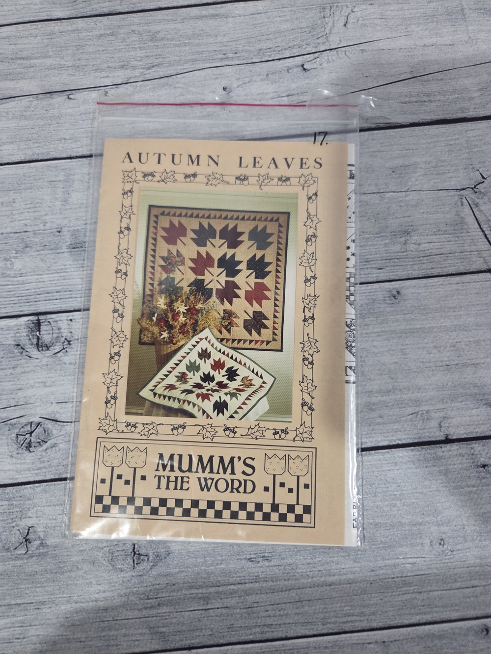 Mumm's The Word Quilting Pattern Autumn Leaves